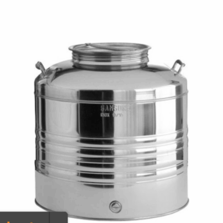 Sansone Δοχείο Inox με Βιδωτό Καπάκι 25lt