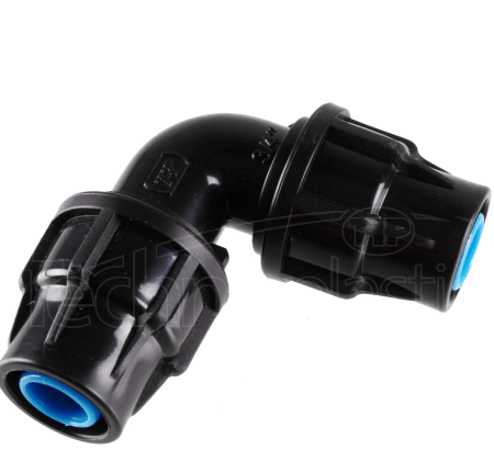 Γωνία Σύνδεσμος Ρακόρ Lock Φ20Χ20 Σετ 2 Τεμαχίων Μαύρο