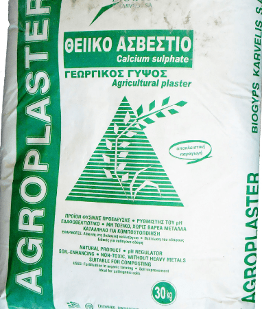 Γύψος -ΘΕΙΙΚΟ ΑΣΒΕΣΤΙΟ  σάκκος 30 Kg.