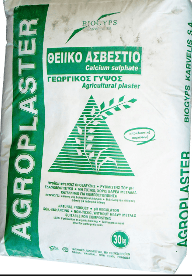 Γύψος -ΘΕΙΙΚΟ ΑΣΒΕΣΤΙΟ σάκκος 30 Kg.